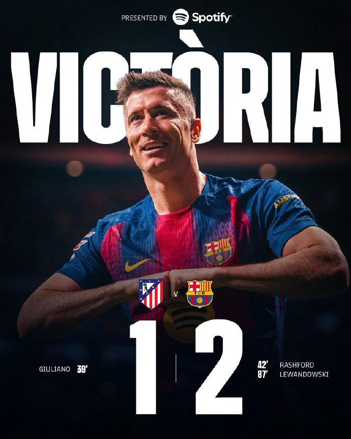 #巴萨2比1逆转十人马竞#西甲联赛第30轮焦点战，马竞坐镇大都会球场迎战巴萨。上