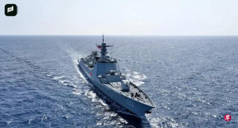 解放军亮剑西太，震慑日本！新加坡联合早报今日报道：“中国人民解放军舰艇编队星期