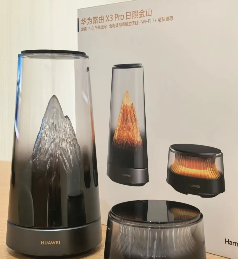 这就是余承东微博曝光的日照金山华为路由器X3pro。其实，路由器就该做成这样，