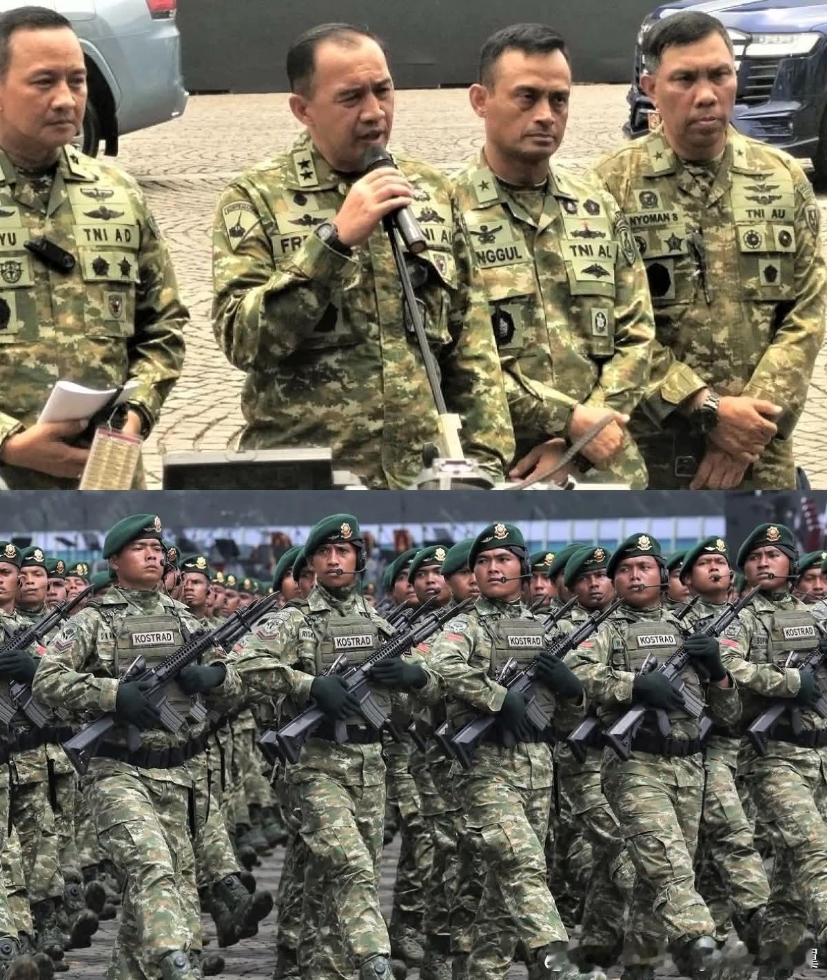 印尼武装部队推出了一种新的通用迷彩图案，取代自80年代以来一直使用的马尔维纳斯迷