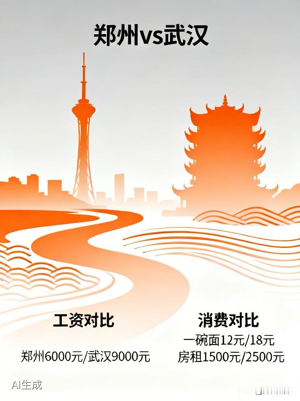 郑州vs武汉，中部第一城到底是谁？今天又看到郑州武汉之争，评论区吵翻了。