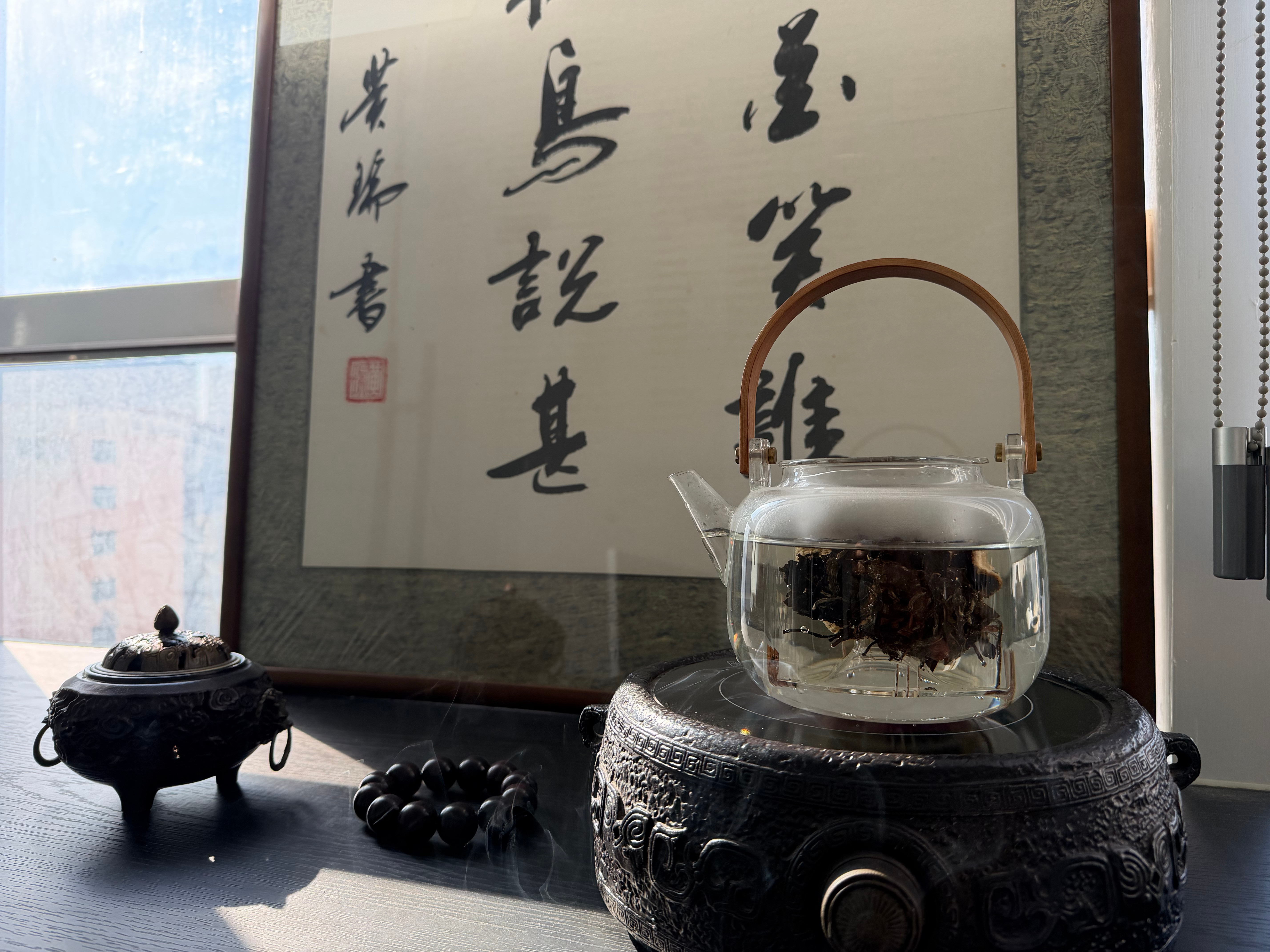 元旦放假大家都干嘛？我这一大早就来办公室，看看店铺业绩报表挺好，焚香、煮一壶陈皮