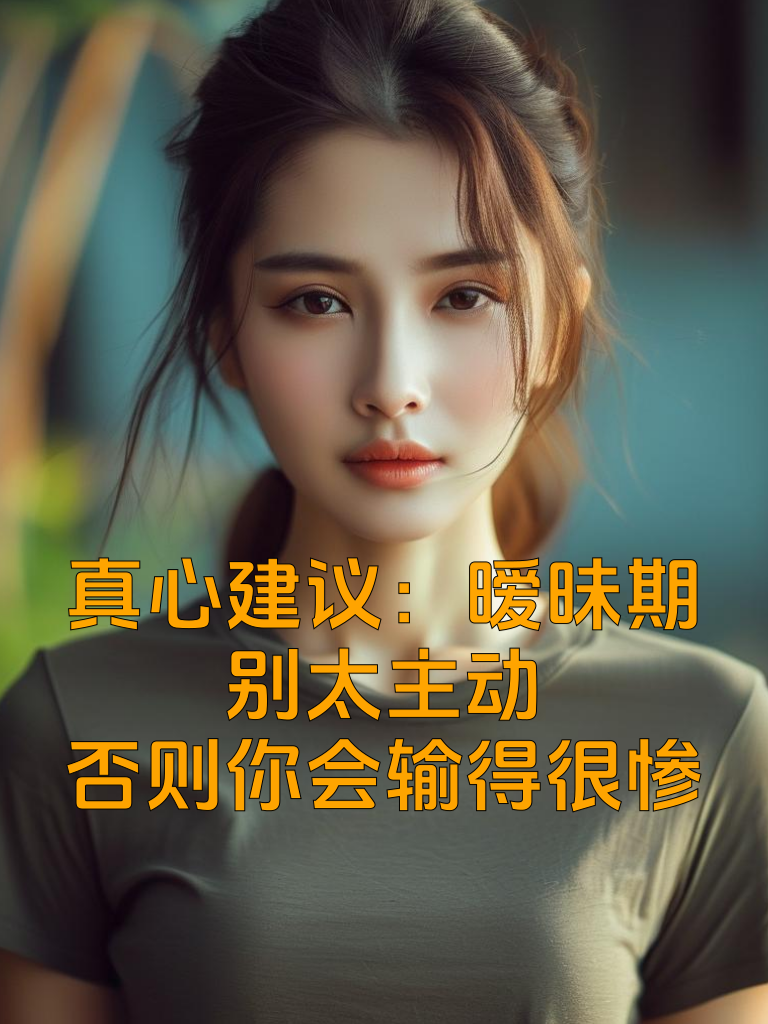 真心建议：暧昧期别太主动，否则你会输得很惨