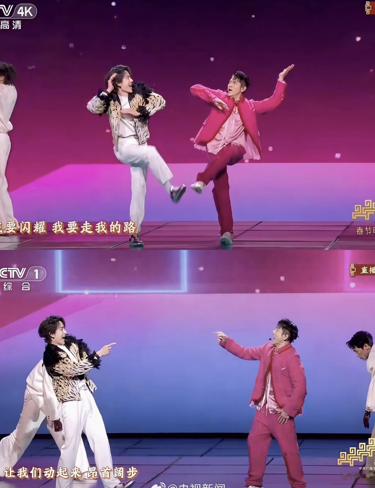 谁能想到，郭富城在春晚舞台上，凭一己之力让无数年轻人自愧不如。他跟王一博同台唱