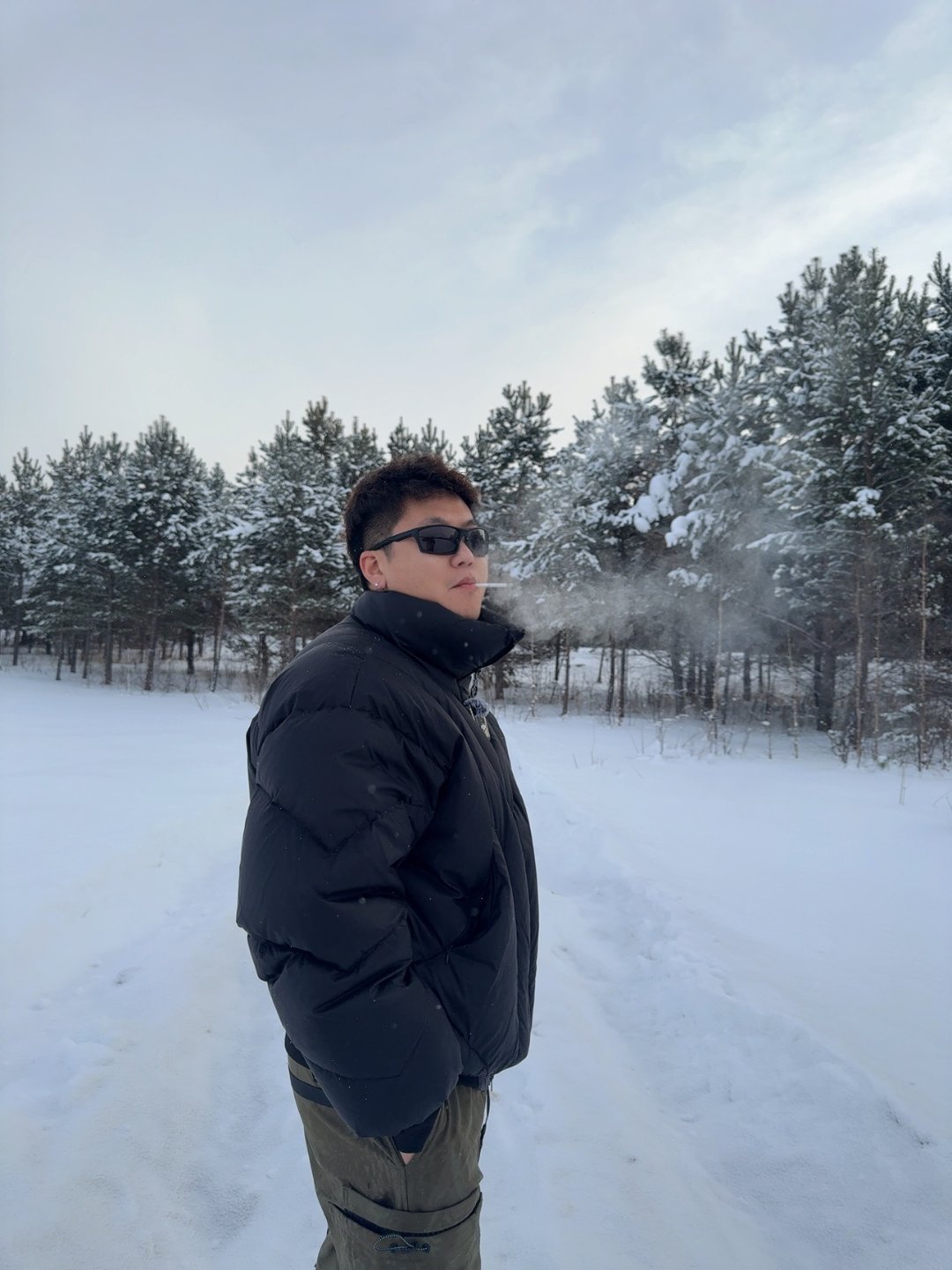 还好不是很冷，耳朵和手没知觉了而已随手拍美景漠河·北极村旅游风景区