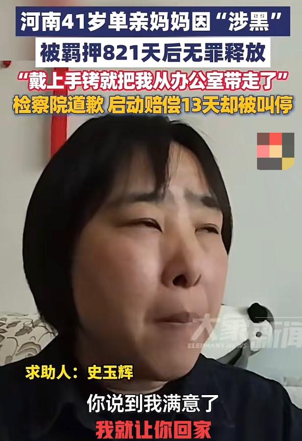 河南，41岁单亲妈妈在海南打工时，给老板跑了一趟腿，就被在办公室里带上手铐带走，