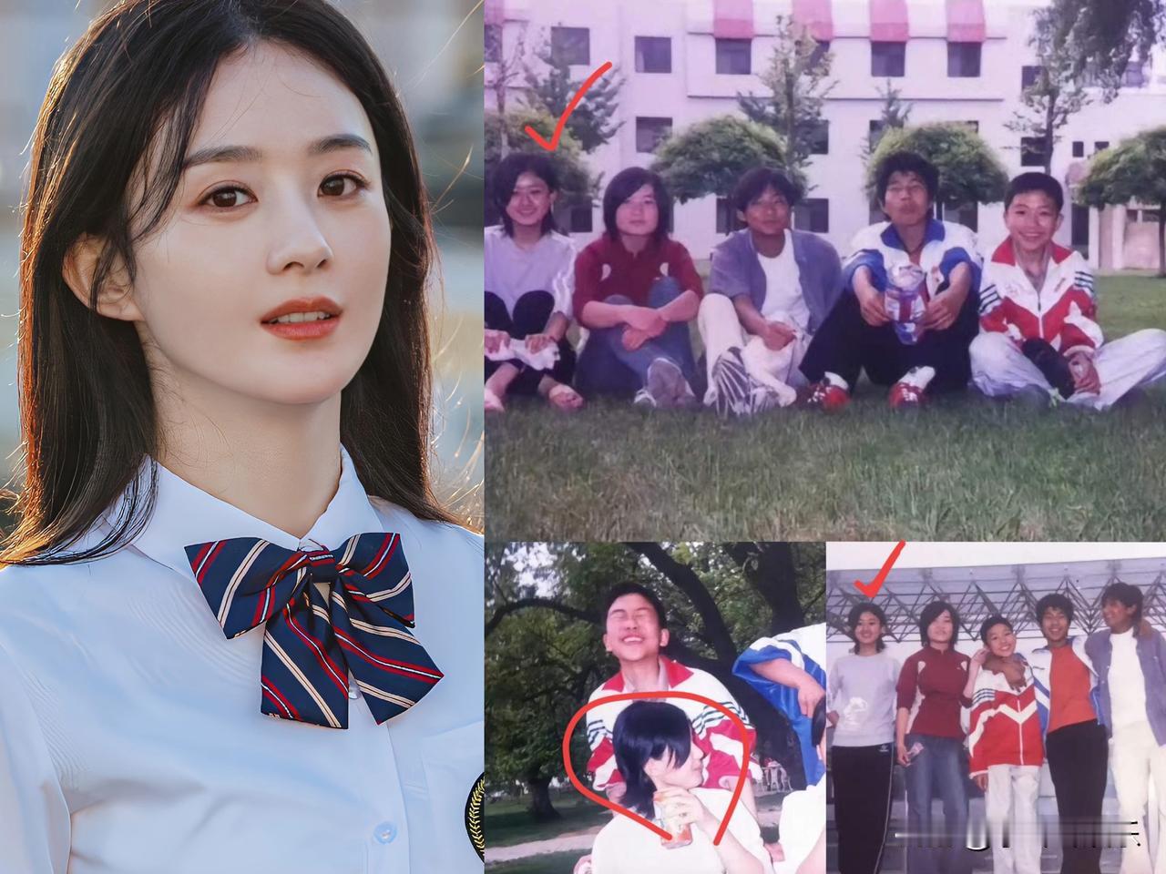 但凡是念过初中的80后看到赵丽颖学生时期的照片一眼就知道她是个老师和同