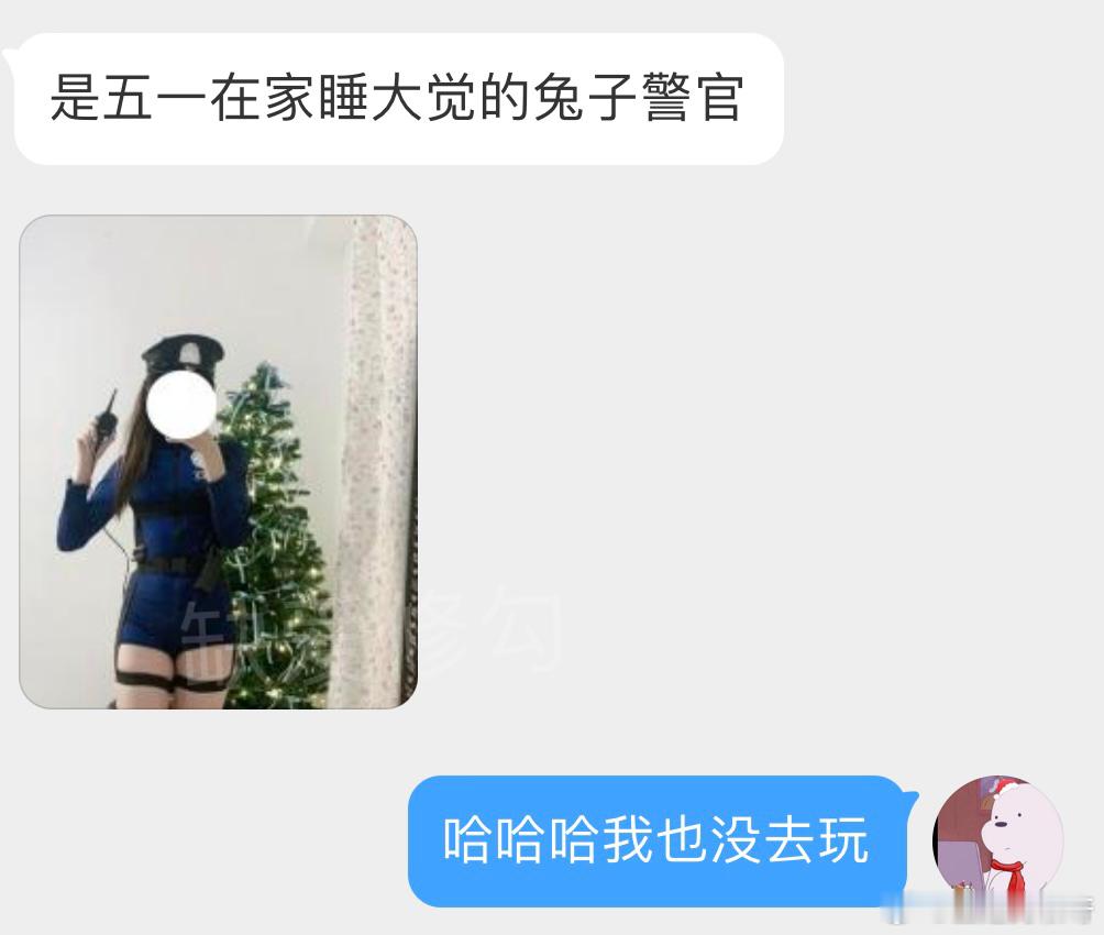 是五一在家睡大觉的兔子警官​​​