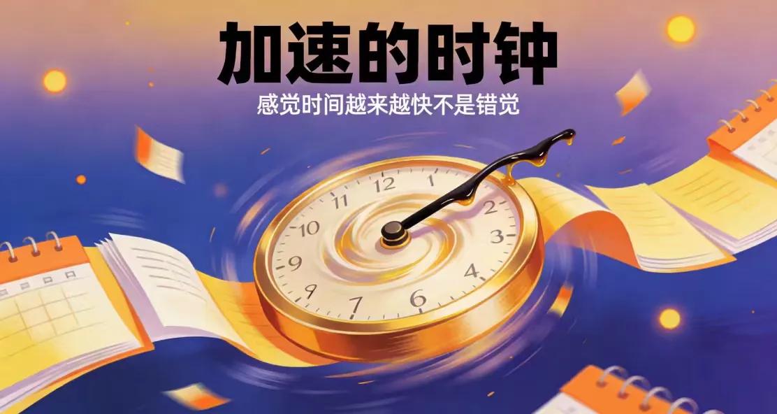 我们的大脑在“作弊”：为什么时间越过越快，可能不是你的错觉清晨闹钟刺耳，深夜