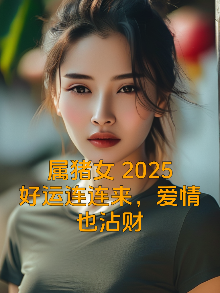 属猪女2025：好运连连来，爱情也沾财