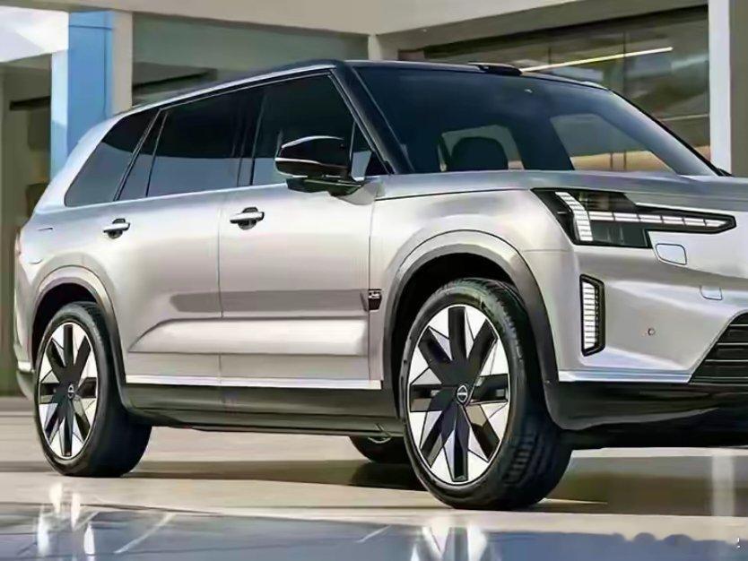 极氪9X的沃尔沃版本？网络曝光沃尔沃大型旗舰SUV的假想图，车身轮廓是基于极氪9