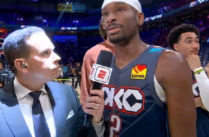 亚历山大打破罚球质疑…卫冕冠军雷霆2:0轻松击败太阳，太阳落后20多分并没有