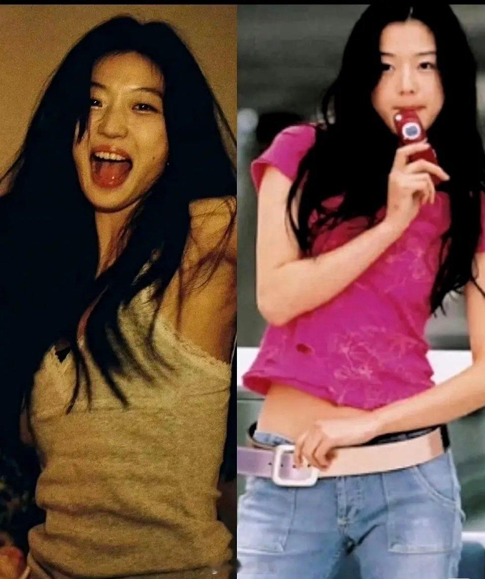 孙千最像全智贤的就是这张图吧，好多人还调侃“千颂伊”的千是孙千的千​​​