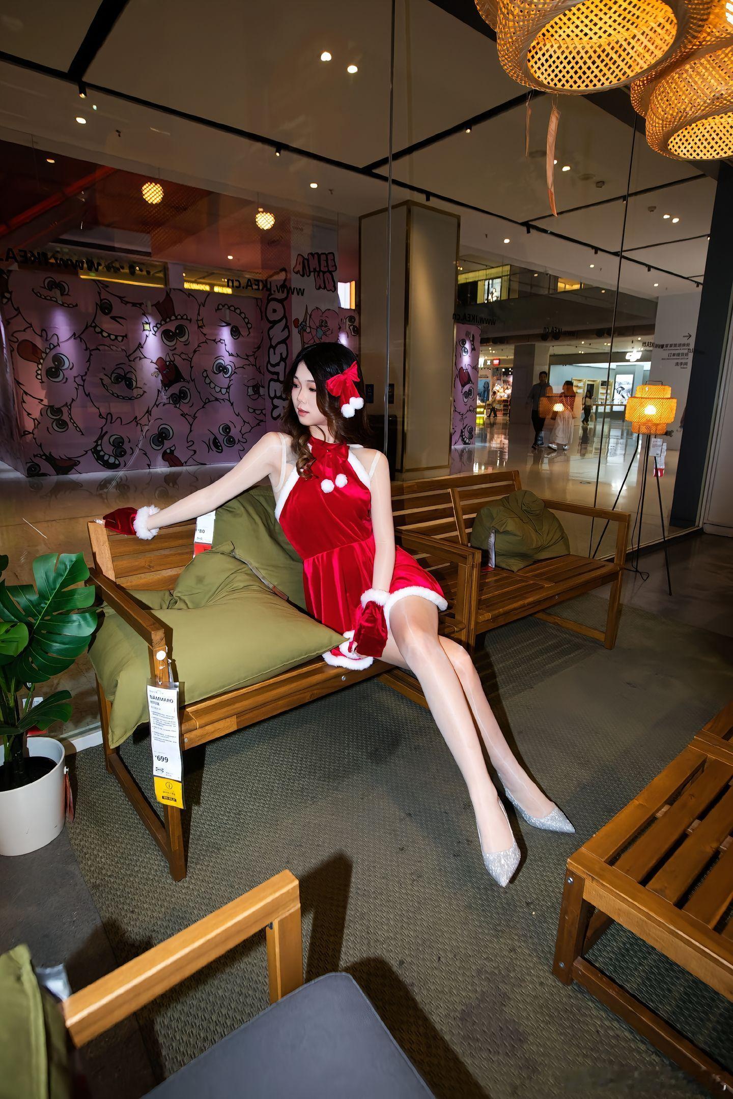 写真摄影日记迟来的圣诞节美女绘梦长廊