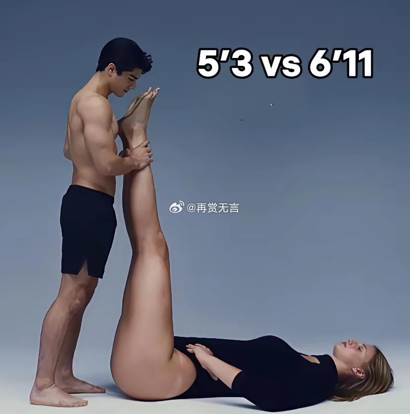 165cmvs206cm！这大概就是巨人国与小人国的友好会晤。