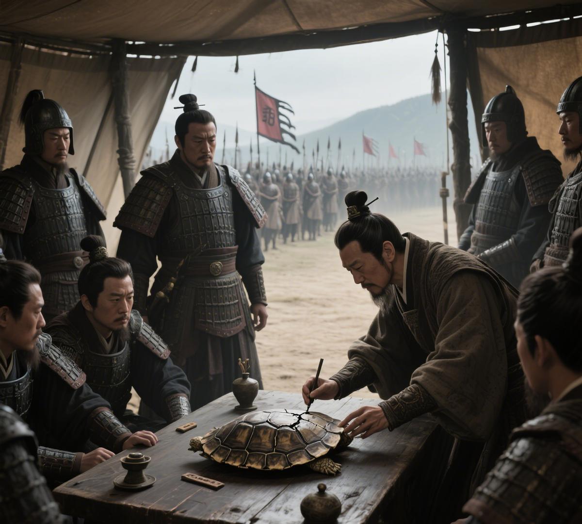 现代打仗靠卫星定位，北朝士兵靠龟甲算卦？敌人兵临城下，只因卦象说“今日不宜”