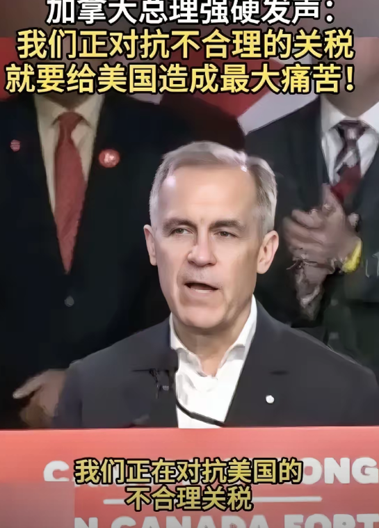 加拿大总理说，现在正在对抗美国不合理的关税，就是要给美国以最大的痛苦。事实上