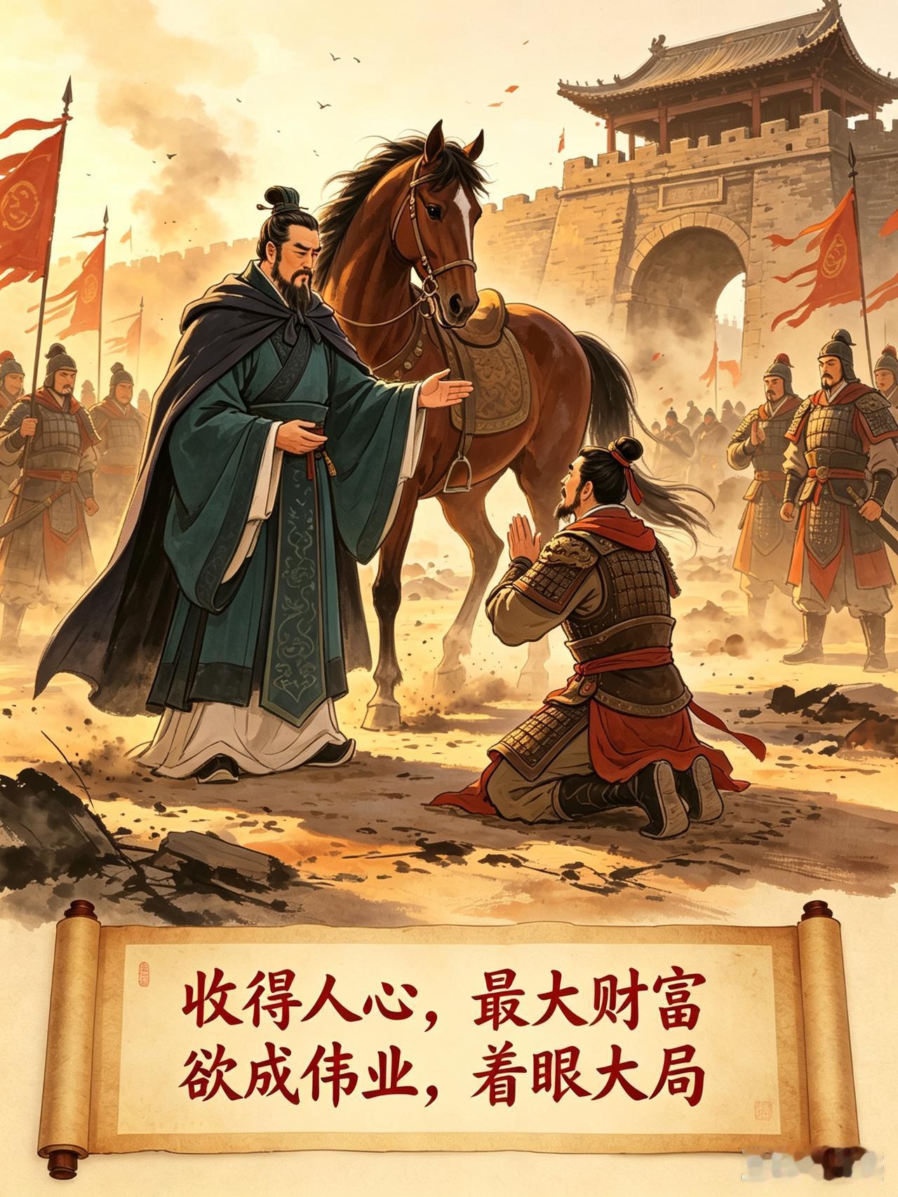 小故事归还…曹操出兵，讨伐吕布，破城之后，众敌被俘，那战利