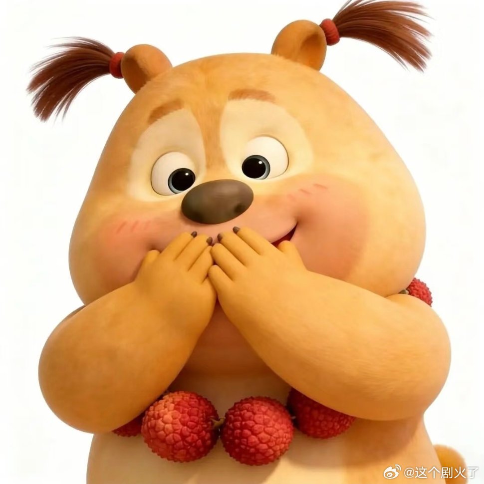 可爱的辫子熊二新年迎喜番