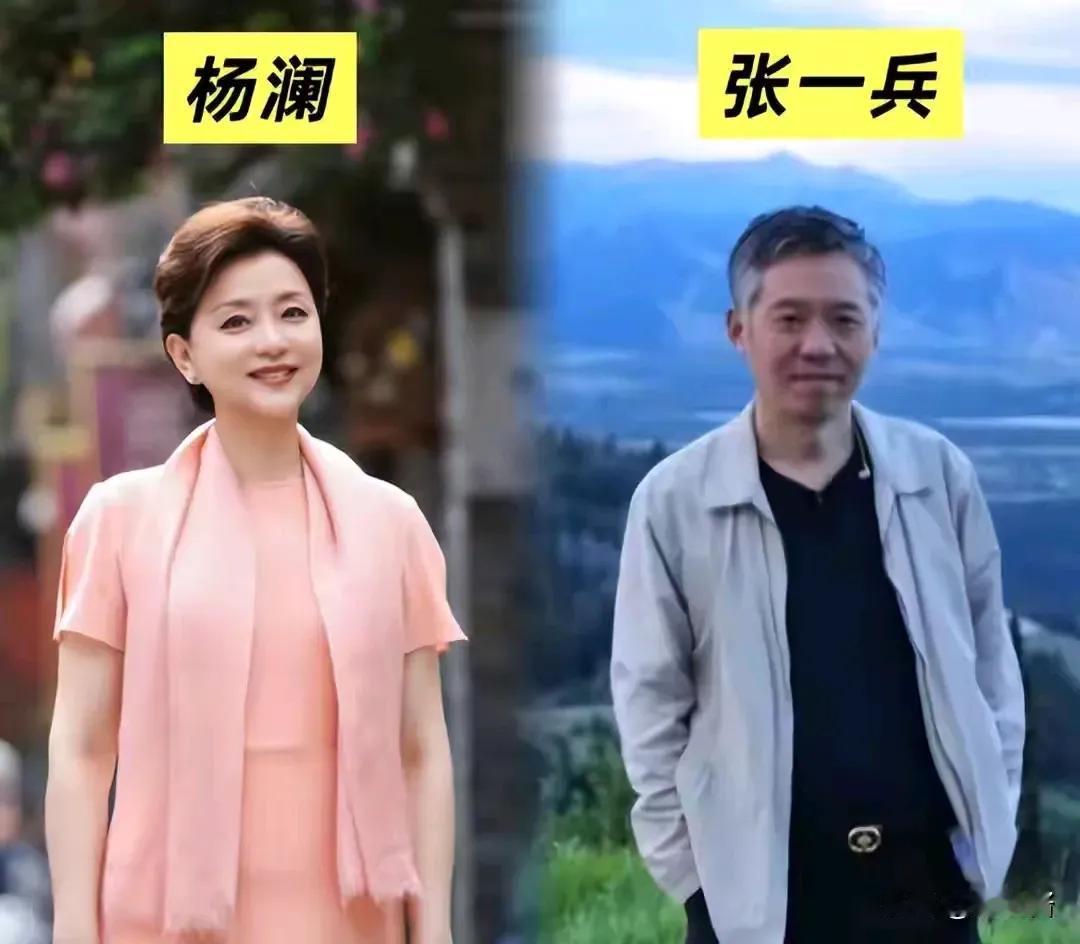 这是杨澜和前夫的单人照，以及杨澜与现任丈夫的合影照。时间过得真快，杨澜马上也进