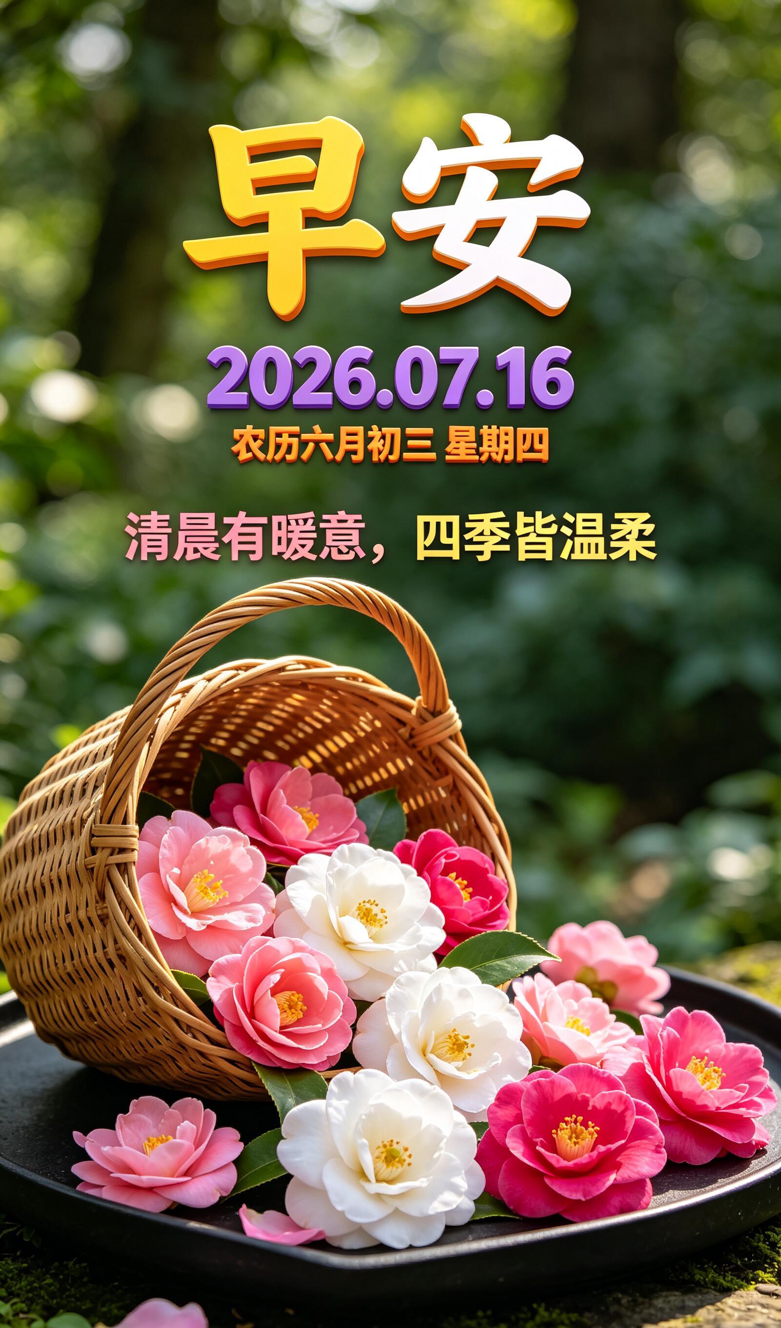 2026.7.16周四早安祝福图片海报壁纸拿图吱一声噢～