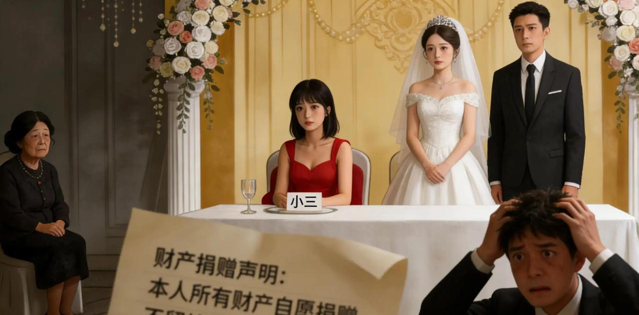 离婚二十年，儿子婚礼当天请柬上竟没写亲妈名字，直接四个字“恭请光临”。主桌坐