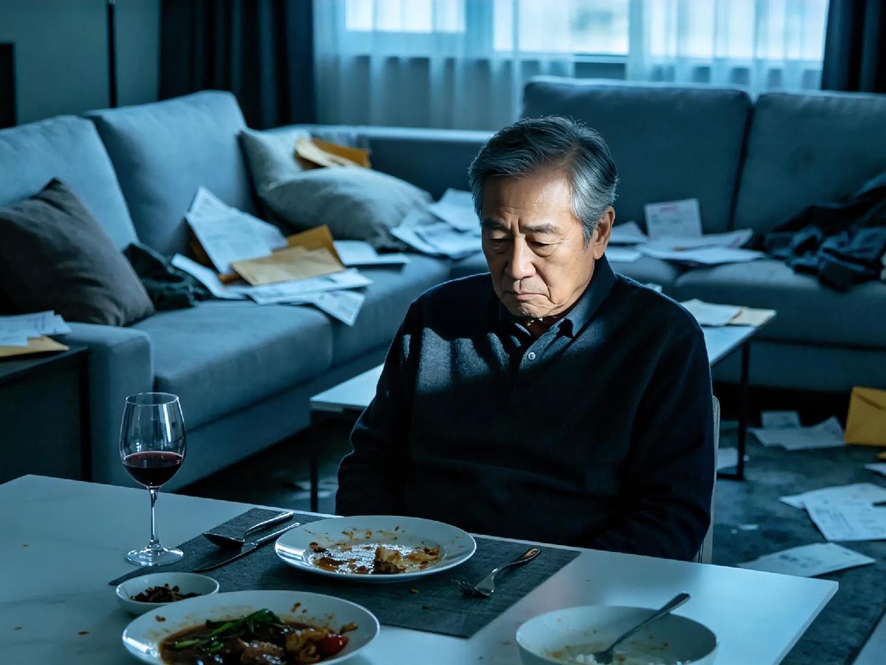 《我接爸妈来住，岳父母立马停了每月2万2月供说：月供你自己解决》林远蹲在阳台