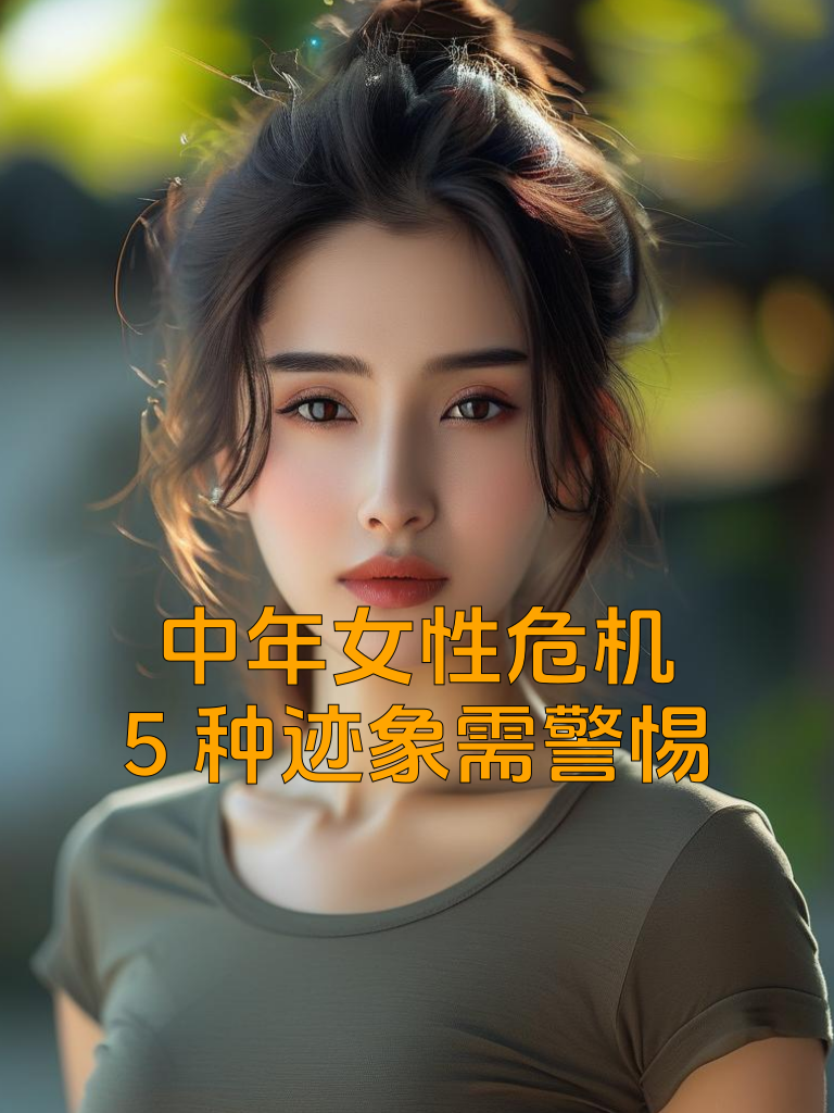 中年女性危机，5种迹象需警惕