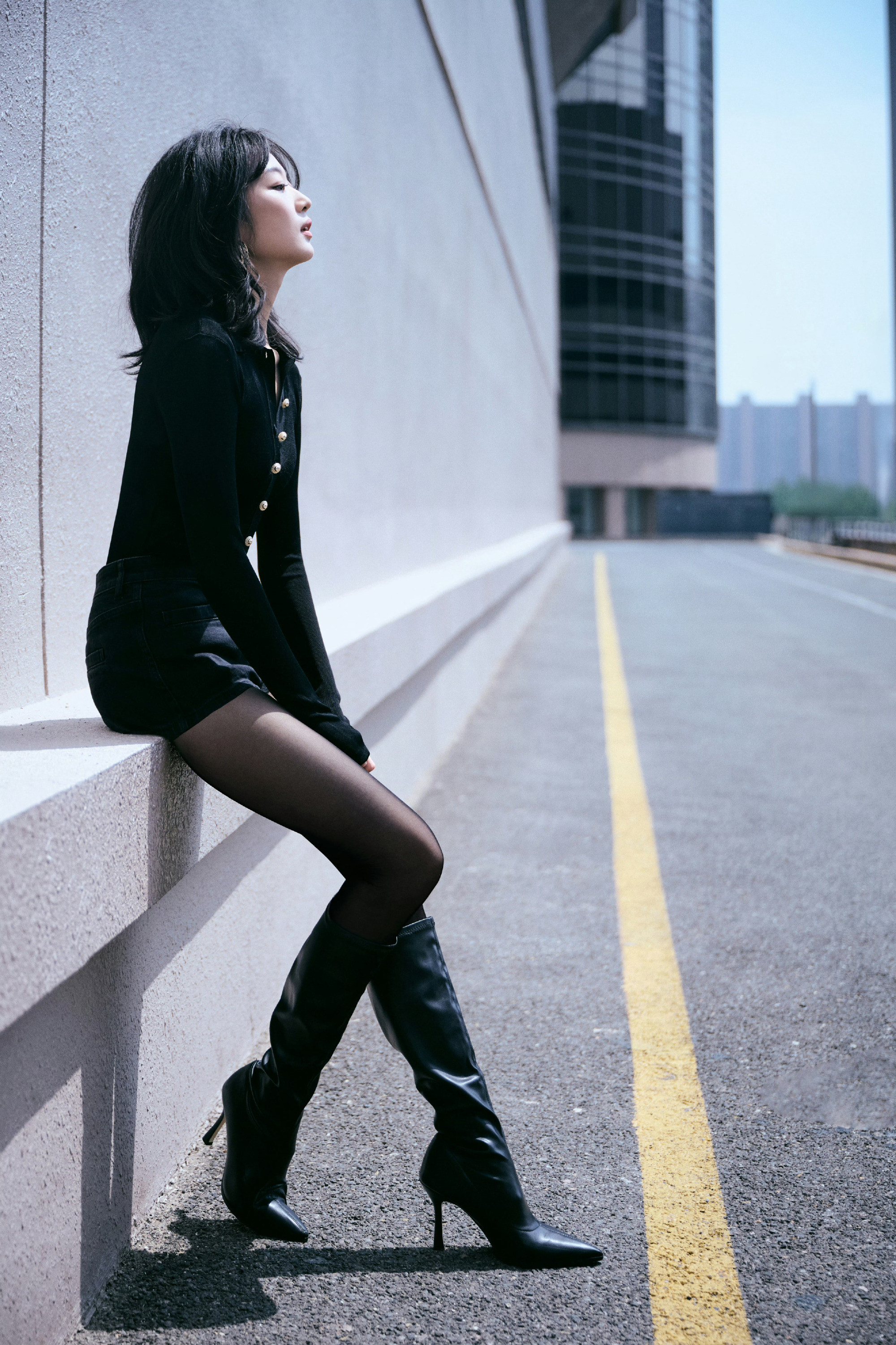 孙千的大长腿，老天爷追着喂饭。​​​