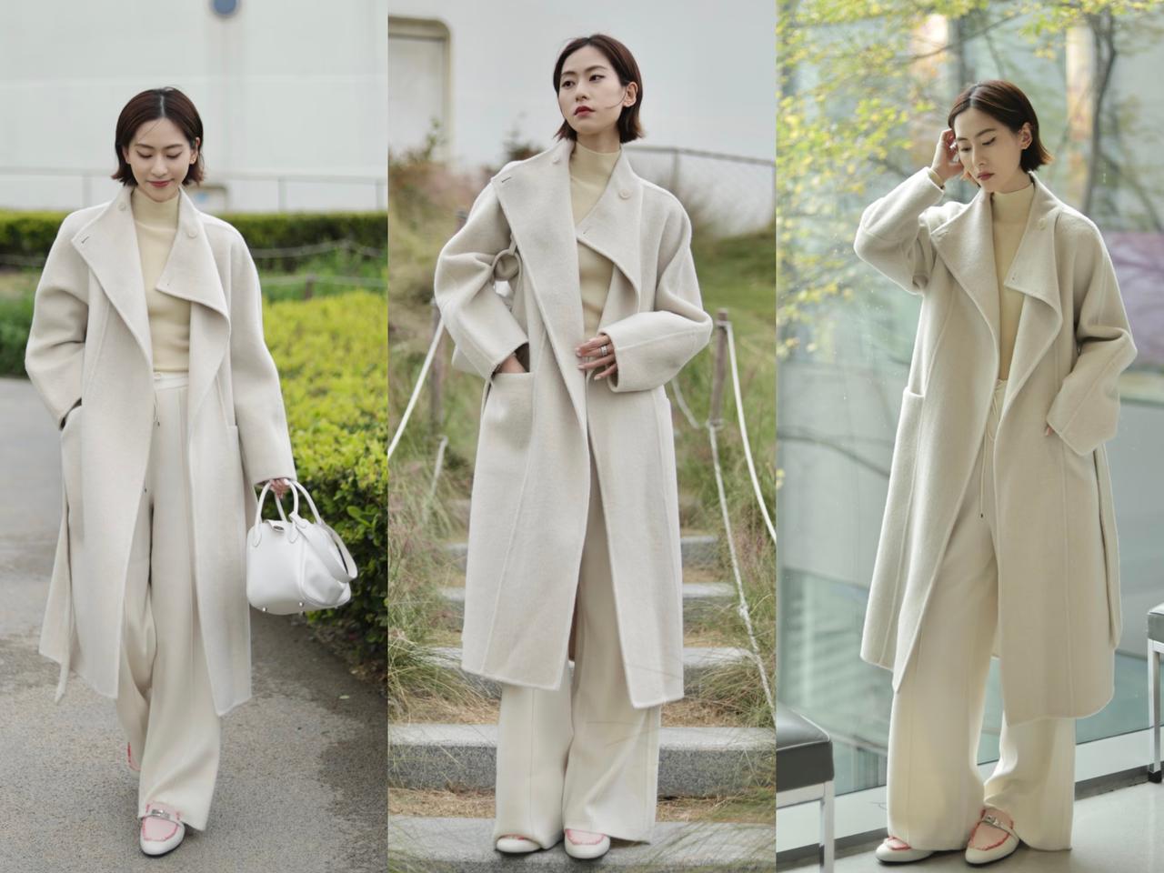 早春季节，米色服装选择这样穿，时髦高级又减龄很多人都有米色服装，如米色大衣、