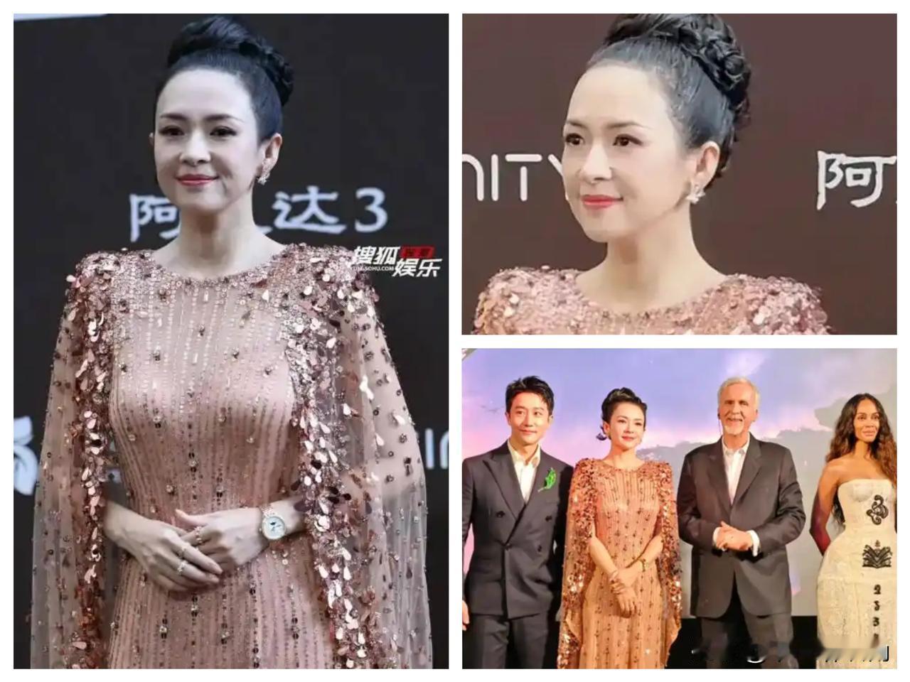 我有预感，章子怡不会再结婚了吧盯着章子怡在《阿凡达3》首映礼上的生图看了半天