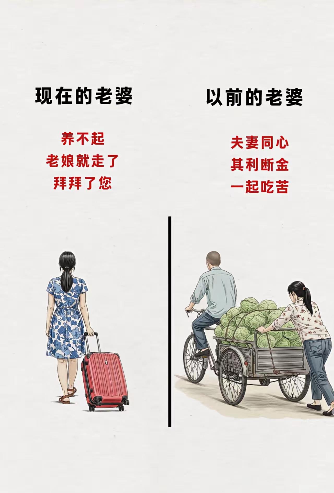 现在的老婆VS以前的老婆[捂脸哭]