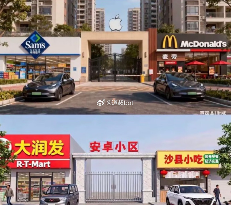 安卓小区和苹果小区。​​​