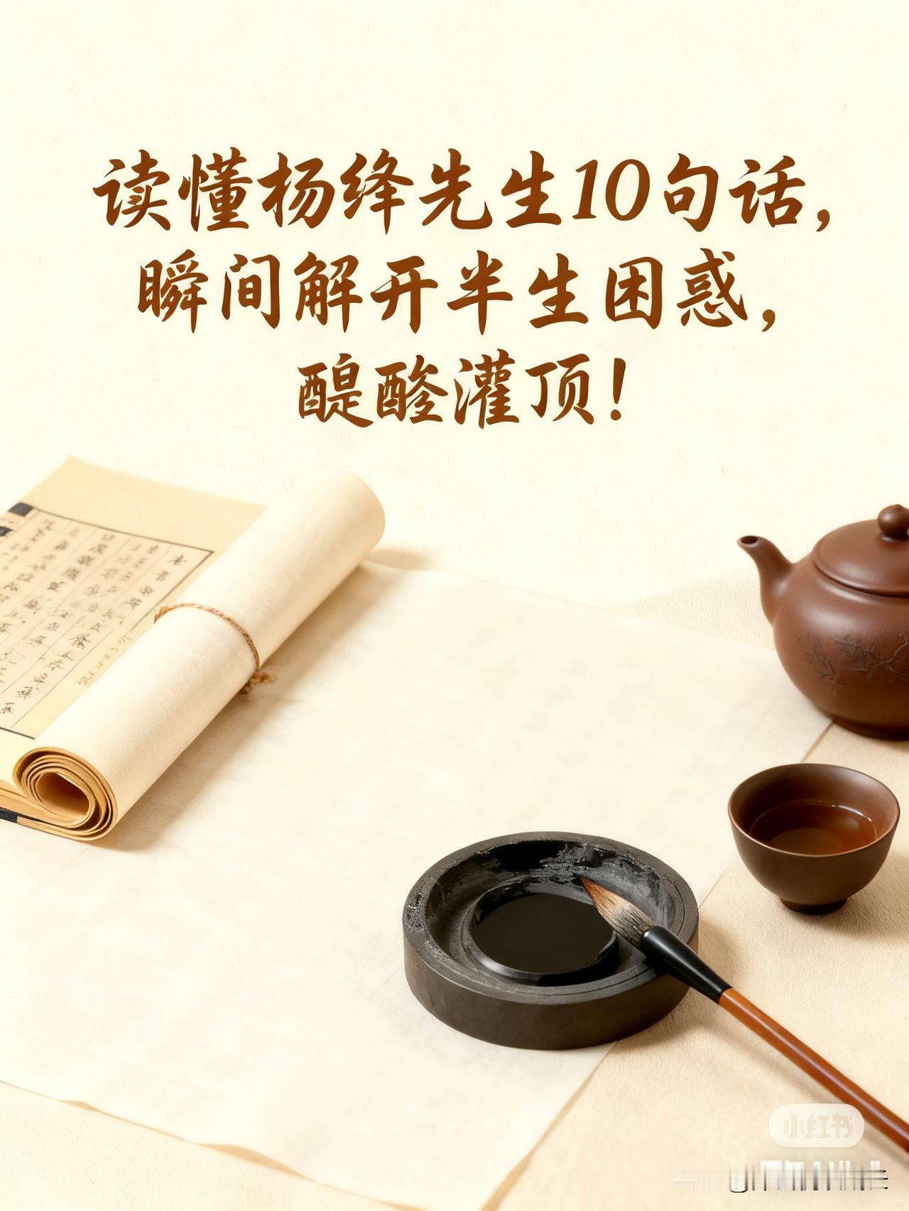 读懂杨绛先生10句话，瞬间解开半生困惑，醍醐灌顶！活到一定年纪才懂，真正的