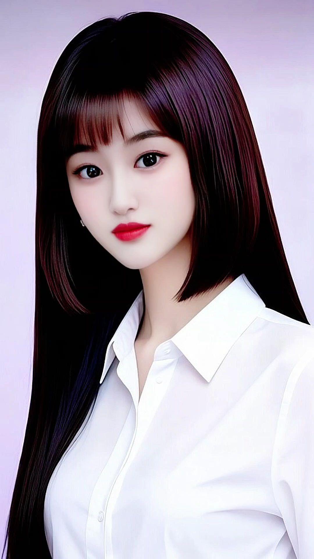 清纯甜美御姐范优雅永不过时白衬衫的小姐姐少女心