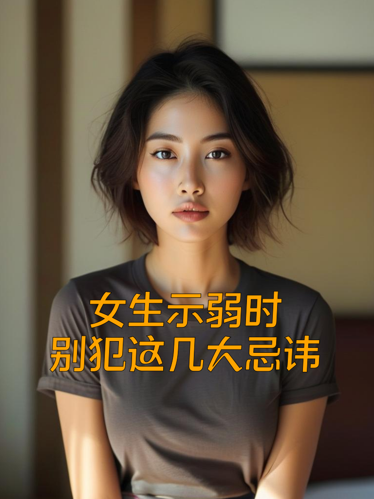 女生示弱时，别犯这几大忌讳