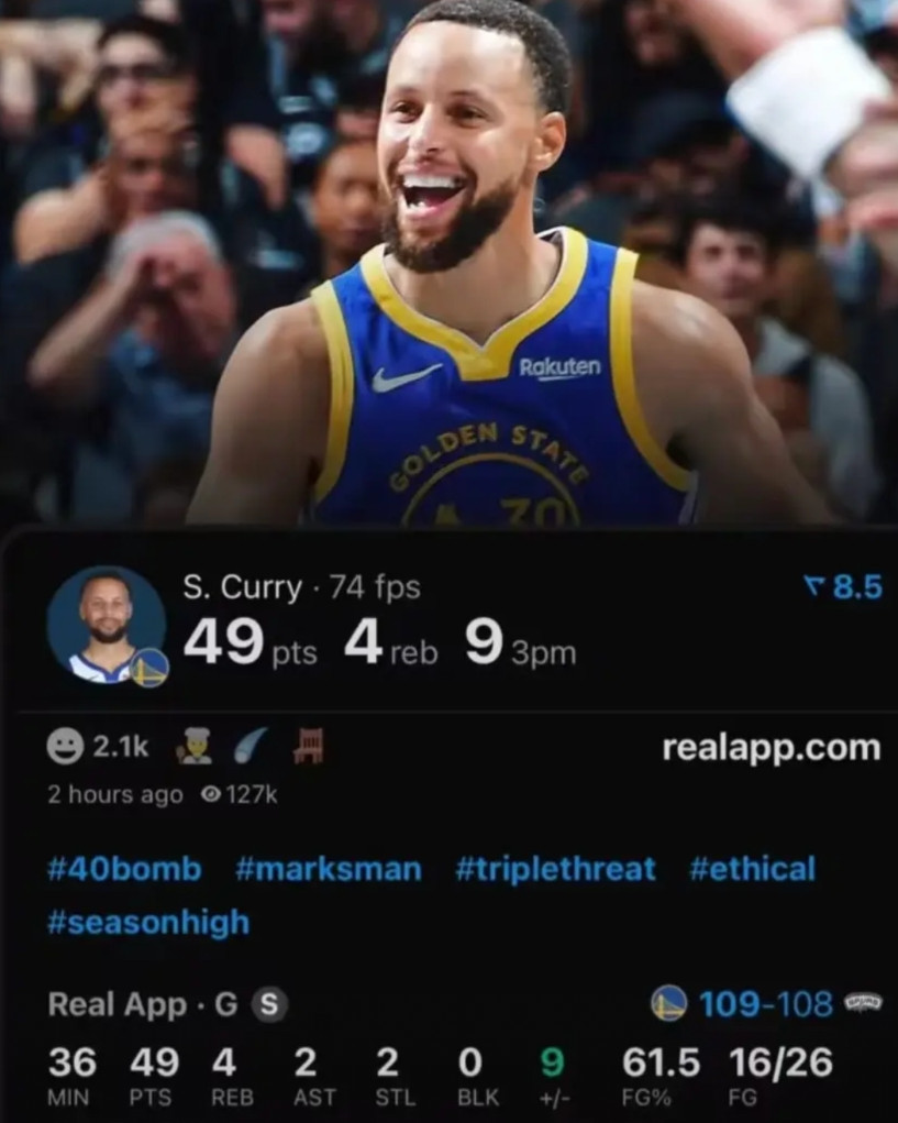 勇士109：108一分险胜马刺，库里神奇49分，但仍暴露出球队三大隐患：1、