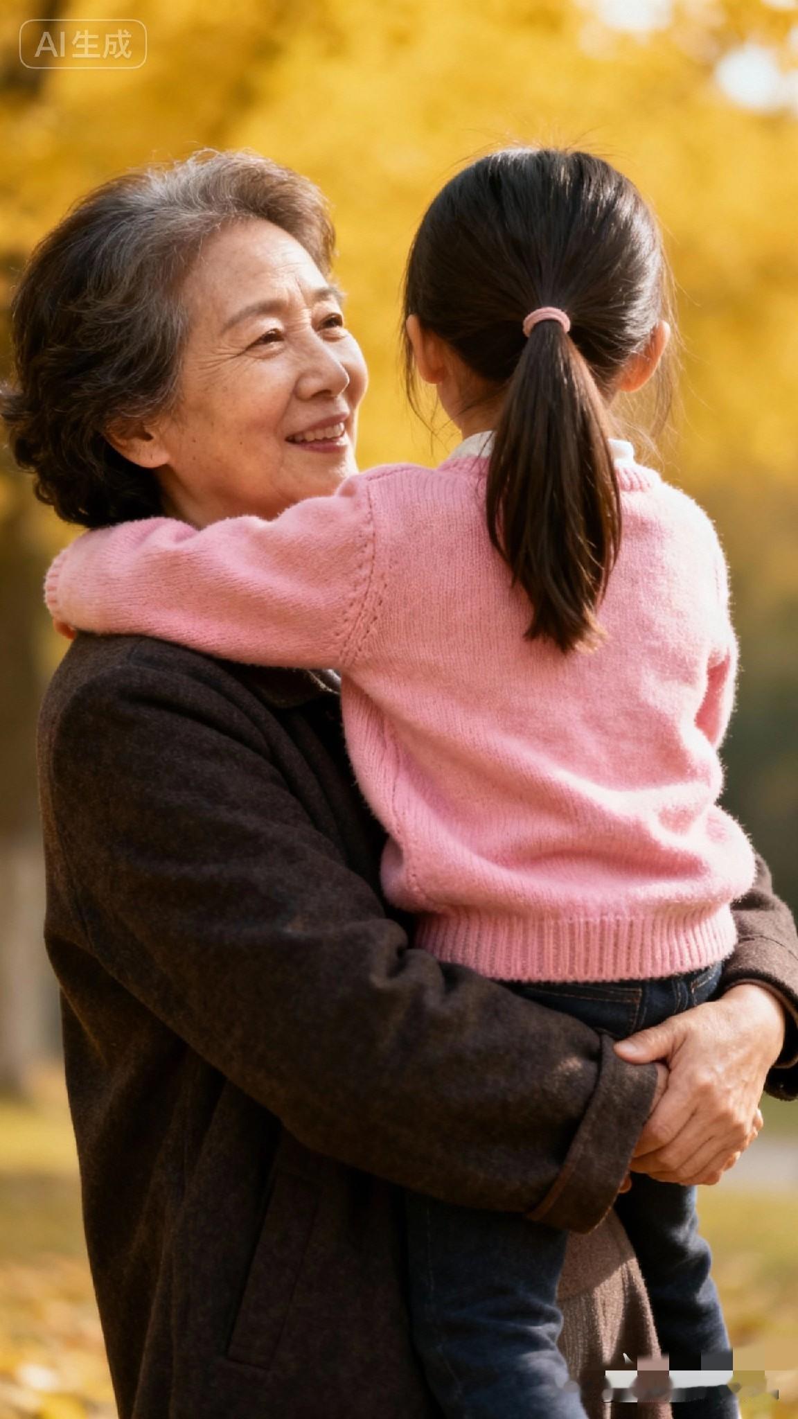 看孩子的老人真不容易刚才在游乐场门口，一幕看得我心里又暖又酸。一家三口