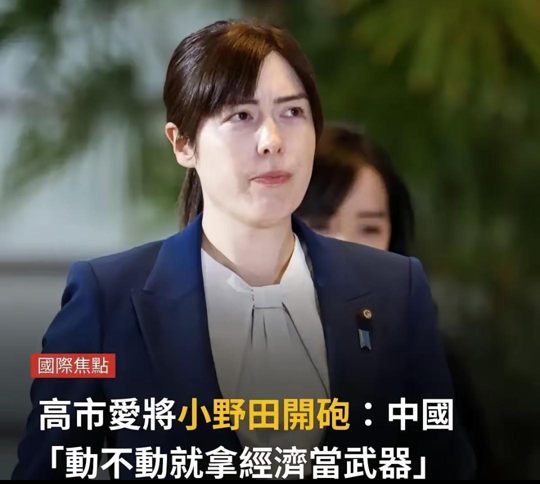 果不其然。日本经济安全保障担当大臣小野田纪美突然宣布了对我方的批评，称我们“动