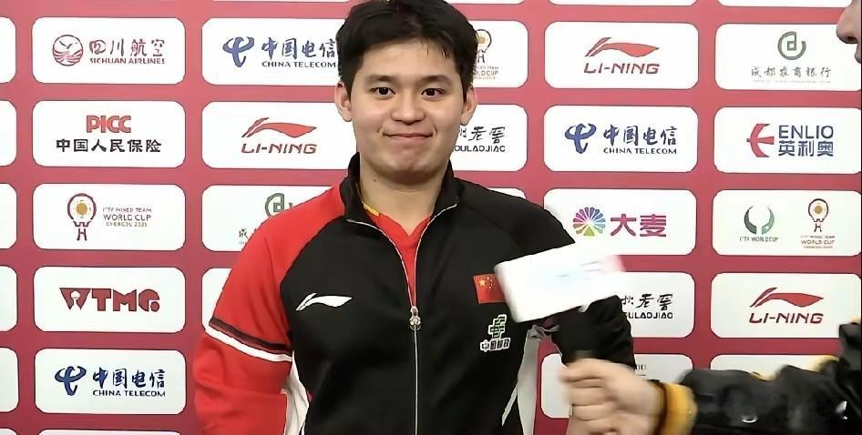 原来林诗栋才是成都混团全勤奖！记者问:成都混团所有比赛，你都上了，体能