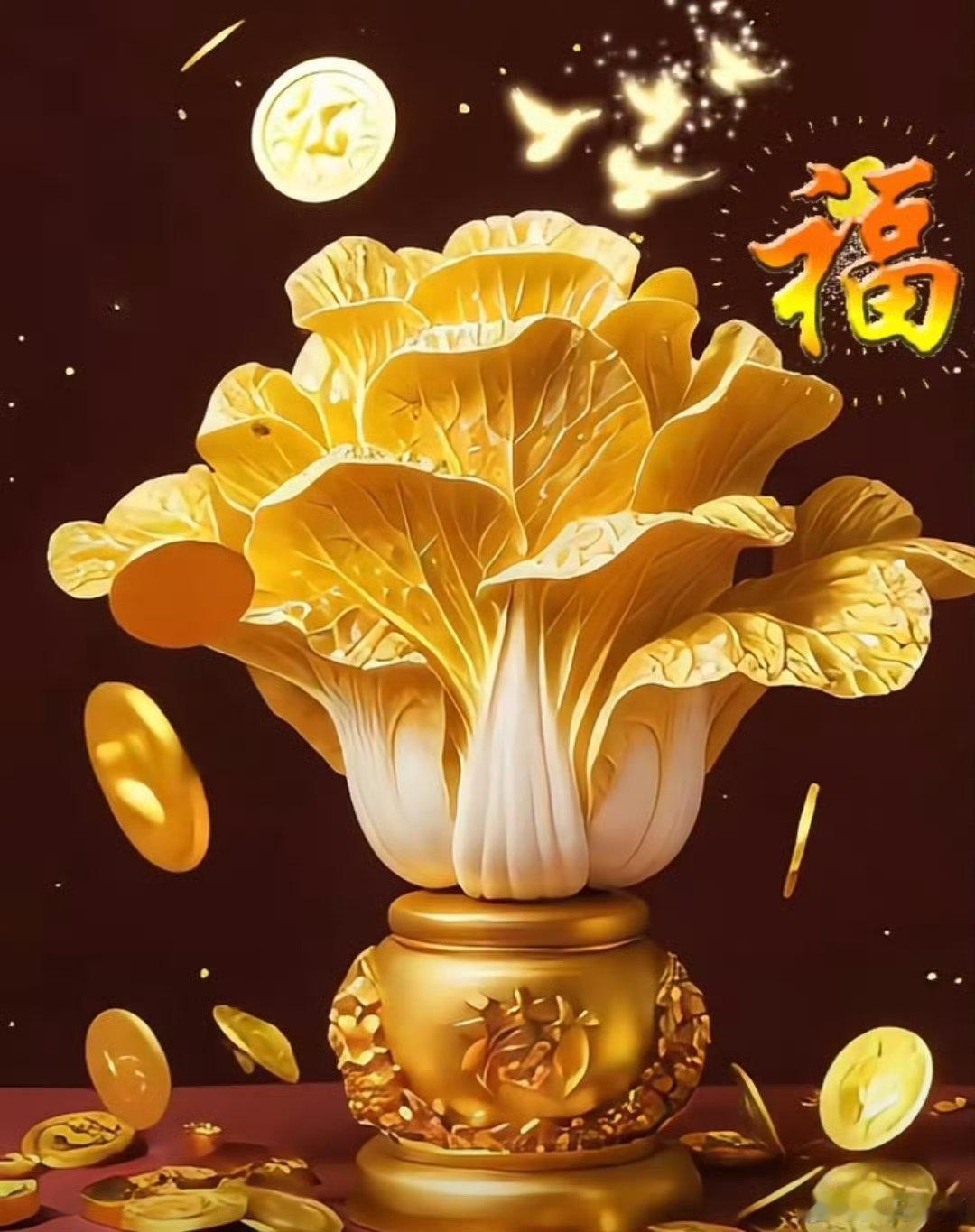 白菜，谐音百财。见到白菜点赞，百财入门，财运广进。大家接不接呀[大笑][大笑]