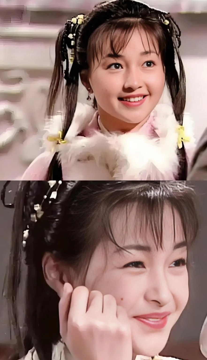 果然，真正的可爱是不需要演的真正的可爱是不需要演的，她们随意一笑就会觉得可爱爆了