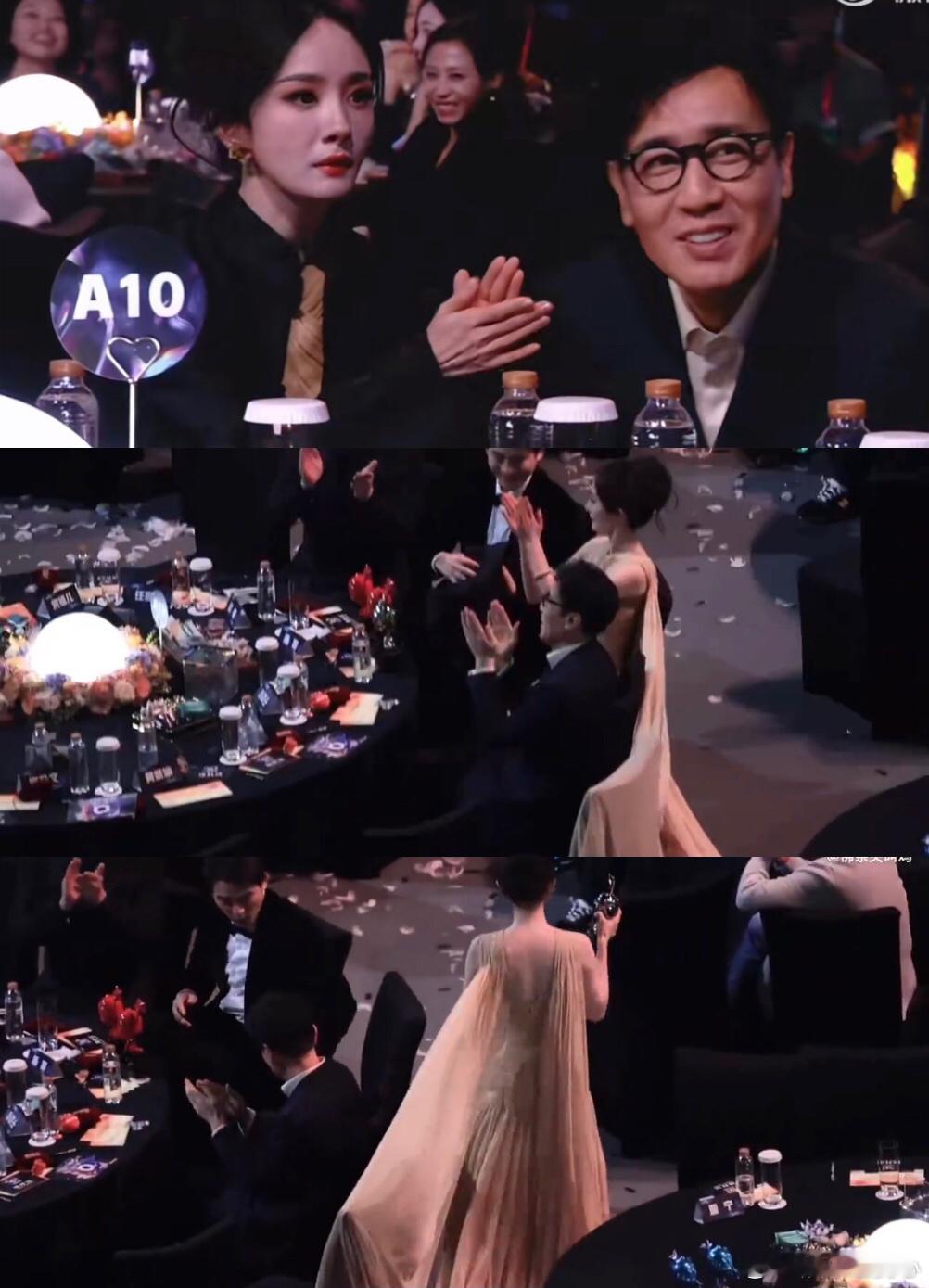 原来是这么回事，大家都知道昨天晚宴杨幂跟于和伟坐一桌，那么杨幂的于和伟我罩的，懂