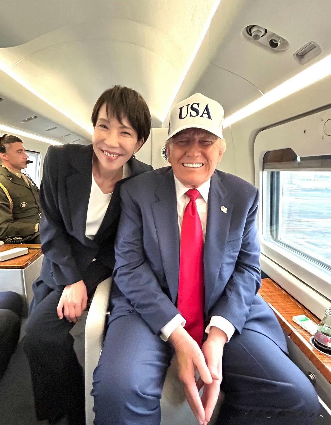 夜深了！再回过头来看看这张图，忽然想，想修理高市早苗，最直接的办法还是得靠特朗