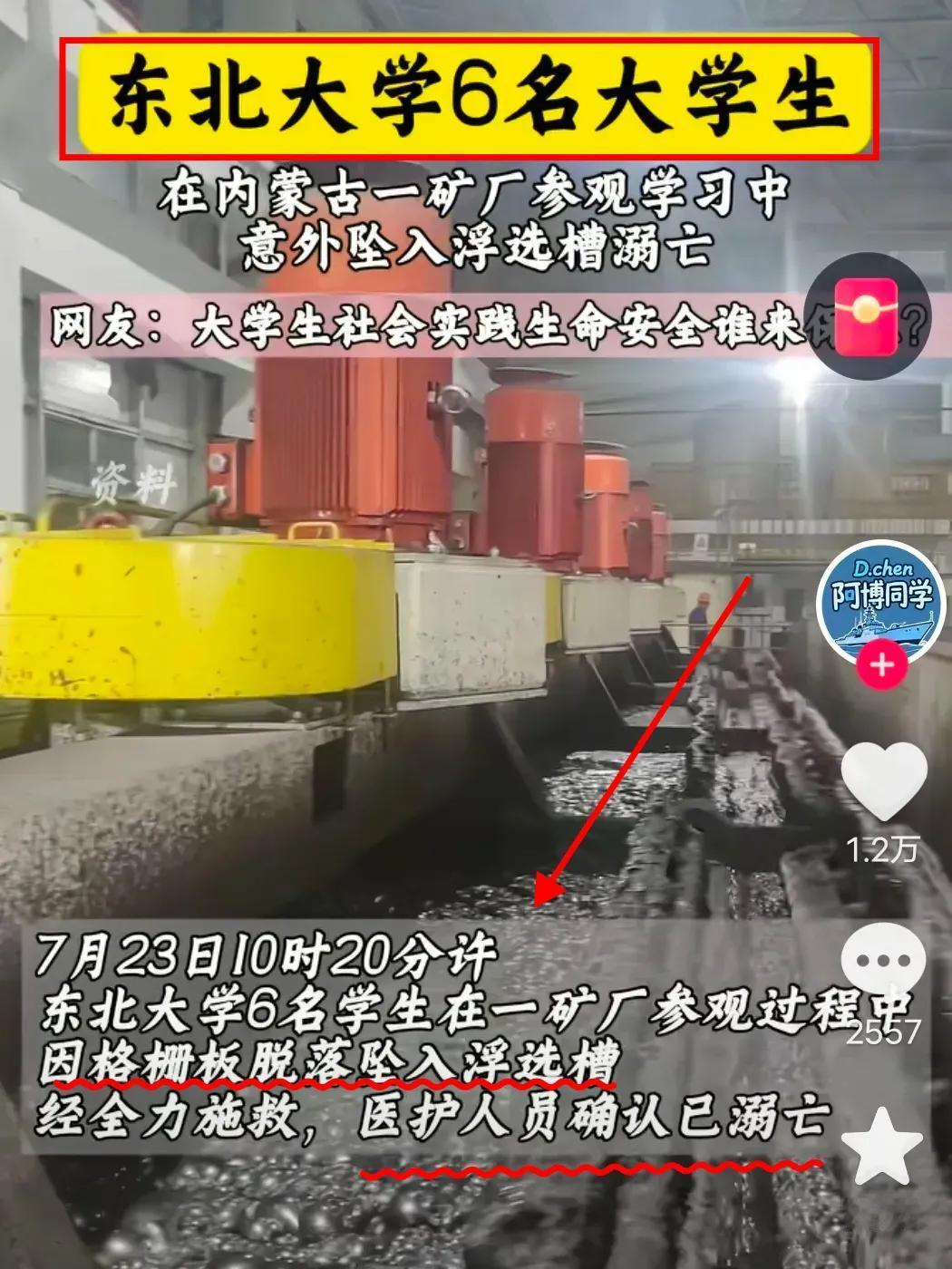 现在的孩子咋就这么天真，自我保护意识咋就这么薄弱呢？走上那下面料浆翻滚的格栅板