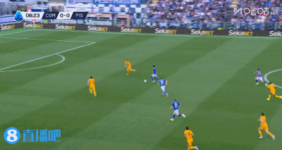 比萨这后卫直接开送了。意甲联赛