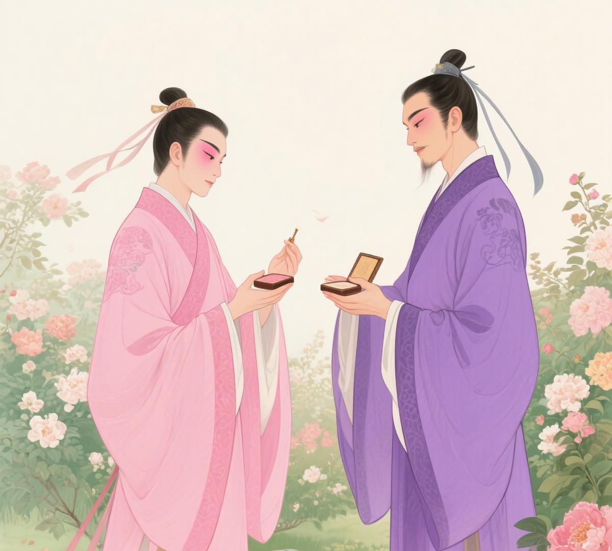 南朝男子有多“娘”？出门带镜补妆，涂脂抹粉比女子精致，还互相攀比谁更白敌军都