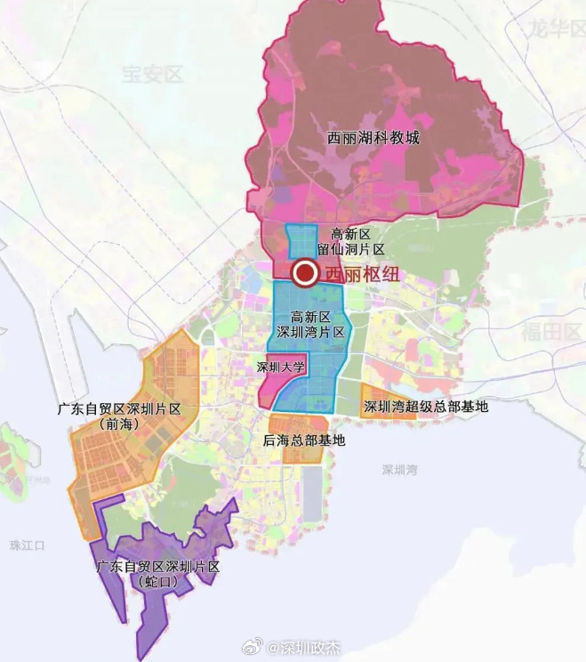 距离深圳南山高铁站开通还有2年半。西丽站规划总规模为13台25线，深圳北站的是1