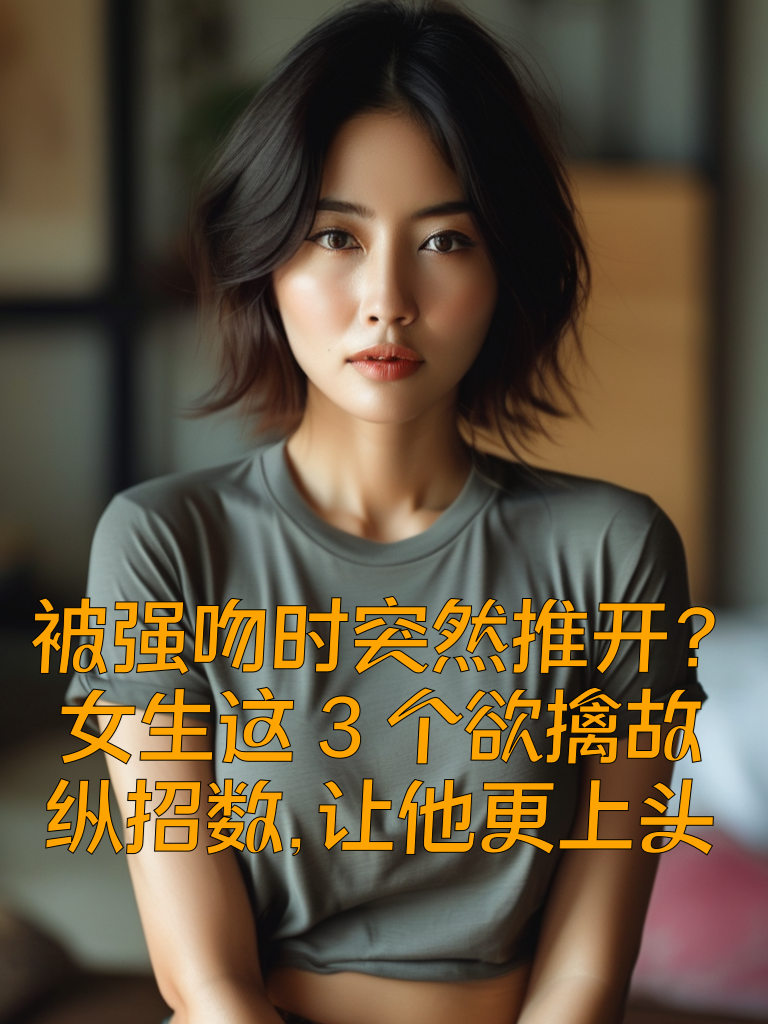 被强吻时突然推开？女生这3个'欲擒故纵'招数，让他更上头
