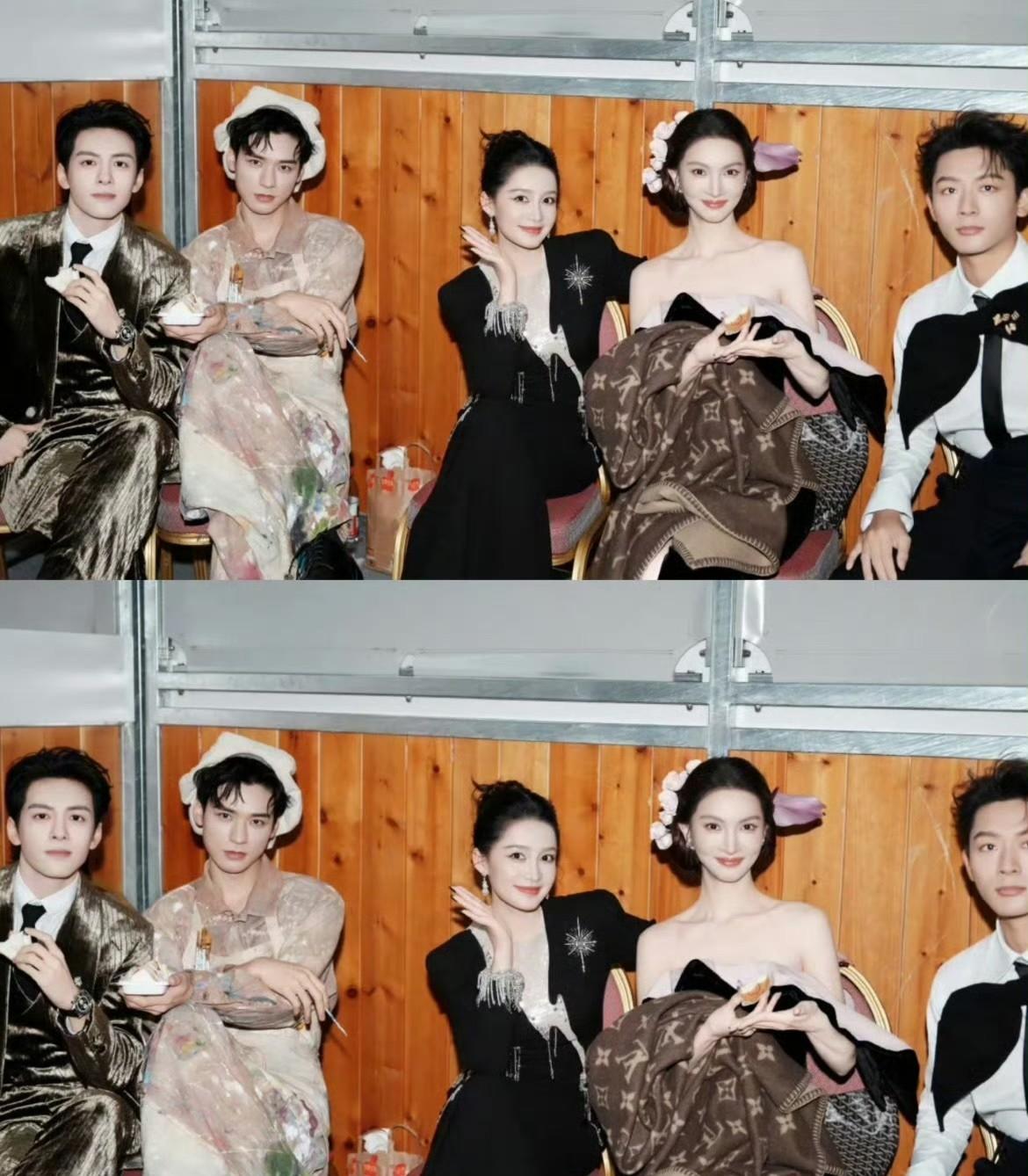 龚俊没抢C位，蹲在后台咔咔拍了46张照片。拍立得一出，粉丝直接破防。不靠热搜